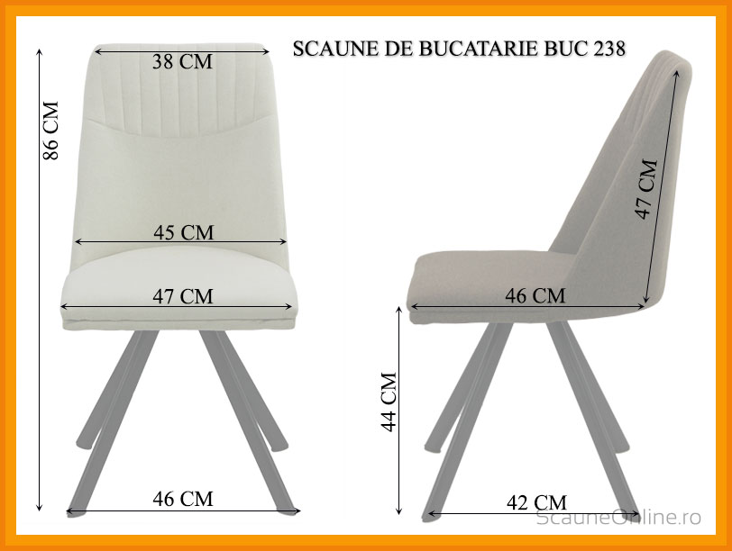 Dimensiuni scaun bucatarie BUC 238