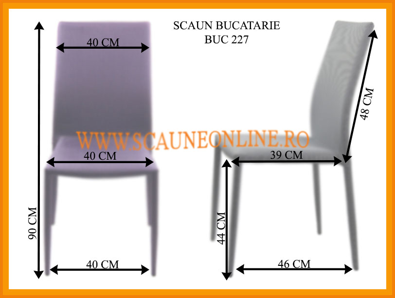 Dimensiuni scaune bucatarie BUC 227