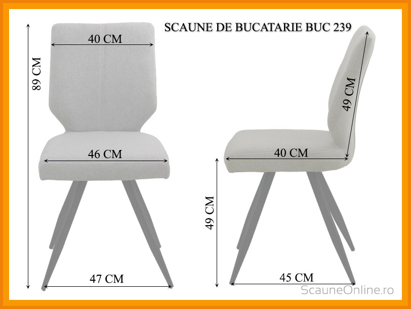 Dimensiuni scaun bucatarie BUC 239