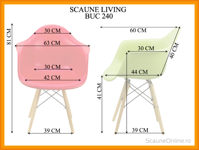 Dimensiuni scaune bucatarie BUC 240
