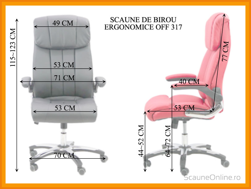 Dimensiuni scaune birou OFF 317