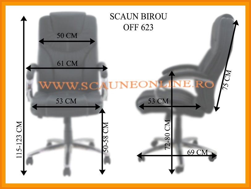 Dimensiuni scaune birou OFF 623