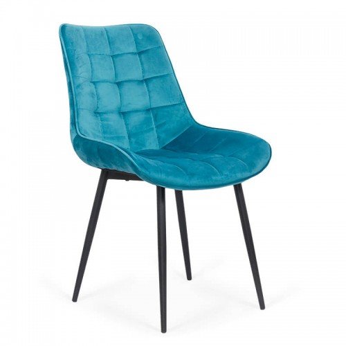 Scaun living din catifea si cadrul metalic buc 206 tucoaz