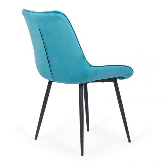 Scaun living din catifea si cadrul metalic BUC 206 tucoaz Scaun living din catifea si cadrul metalic BUC 206 tucoaz