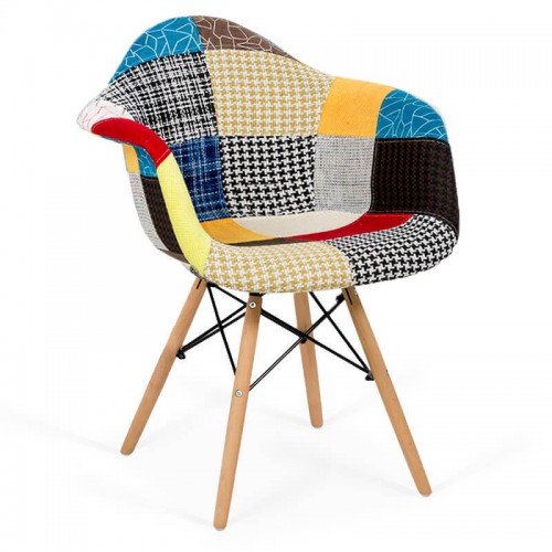 Scaun fotoliu patchwork buc 243 multicolor