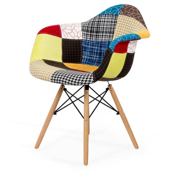 Scaun Fotoliu Patchwork BUC 243 multicolor Scaun Fotoliu Patchwork BUC 243 multicolor