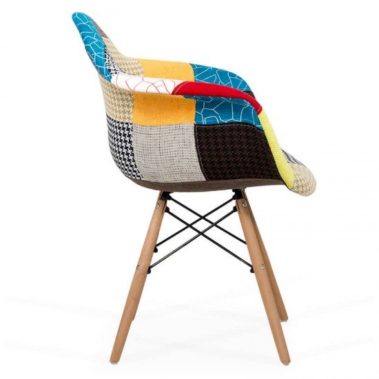 Scaun Fotoliu Patchwork BUC 243 multicolor Scaun Fotoliu Patchwork BUC 243 multicolor