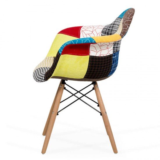 Scaun Fotoliu Patchwork BUC 243 multicolor Scaun Fotoliu Patchwork BUC 243 multicolor