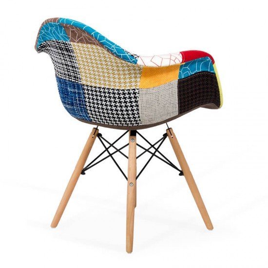 Scaun Fotoliu Patchwork BUC 243 multicolor Scaun Fotoliu Patchwork BUC 243 multicolor