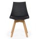 Living chair with wooden legs BUC 245 black