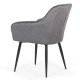 Scaun dining din catifea BUC 257 gri Scaun dining din catifea BUC 257 gri
