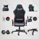 Scaun Gaming cu banda LED RGB OFF 301 negru Scaun Gaming cu banda LED RGB OFF 301 negru