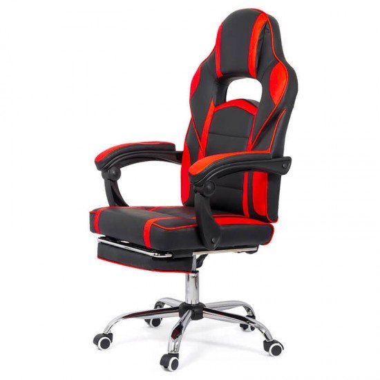 Scaun gaming cu suport de picioare OFF 302 rosu Scaun gaming cu suport de picioare OFF 302 rosu