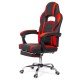 Scaun gaming cu suport de picioare OFF 302 rosu Scaun gaming cu suport de picioare OFF 302 rosu