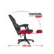 Gaming chair OFF304 red with footrest 