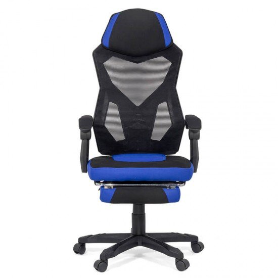 Scaun pentru gaming cu suport de picioare OFF 304 albastru Scaun pentru gaming cu suport de picioare OFF 304 albastru