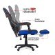 Scaun pentru gaming cu suport de picioare OFF 304 albastru Scaun pentru gaming cu suport de picioare OFF 304 albastru