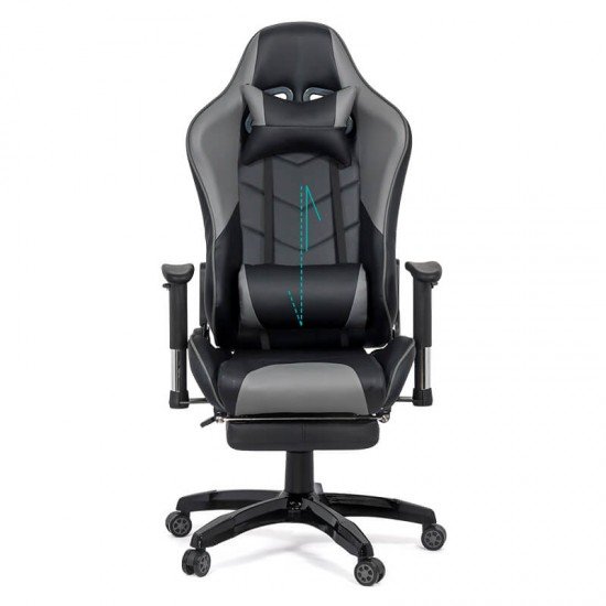 Scaun gaming cu spatar rabatabil OFF 306 gri Scaun gaming cu spatar rabatabil OFF 306 gri