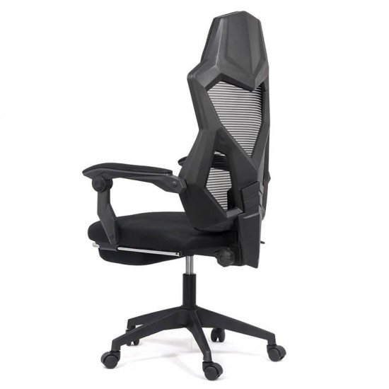 Ergonomic chair with footrest OFF 424 black