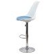 Scaun de bar ABS 142 albastru cu sezut din piele eco Scaun de bar ABS 142 albastru cu sezut din piele eco