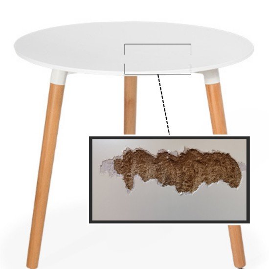 RESEALED - Round table BUC 081 white