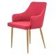 RESEALED - Armchair for cafe in fabric HRC 598 red