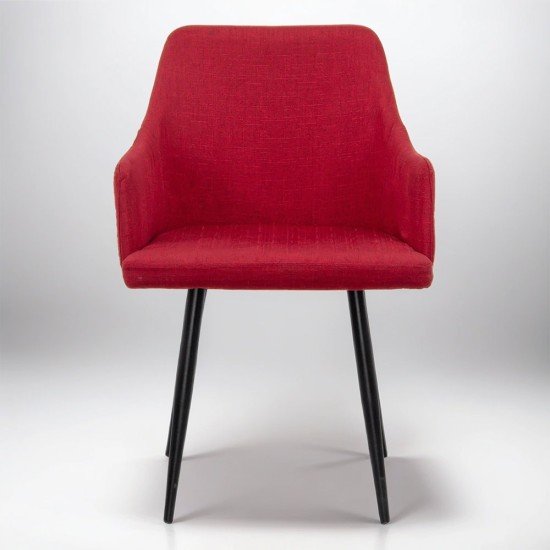 RESEALED - Armchair for cafe in fabric HRC 598 red