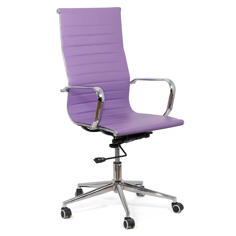 Scaun de birou OFF 802 mov din piele ecologica – resigilat scauneonline.ro