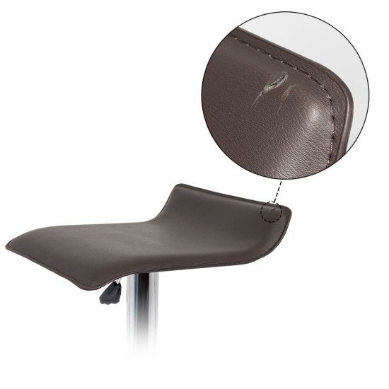 Scaun de bar ABS 119 maro rotativ si reglabil inaltime - resigilat Scaun de bar ABS 119 maro rotativ si reglabil inaltime - resigilat
