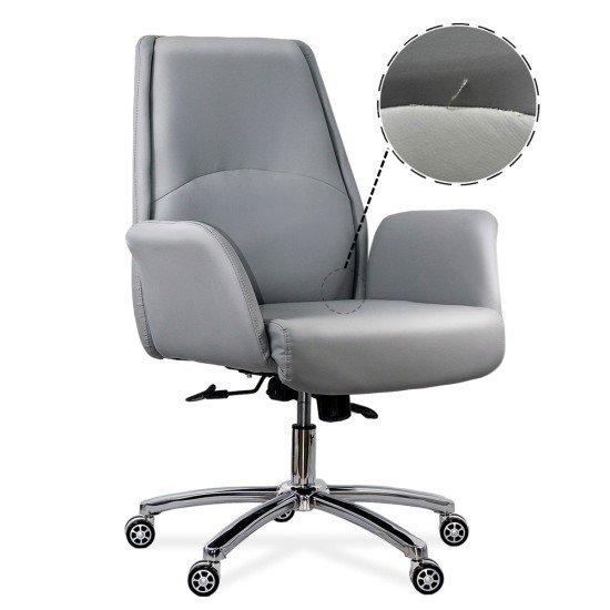 RESEALED - Office chair in ecological leather resistant 200 kg OFF 800 gray