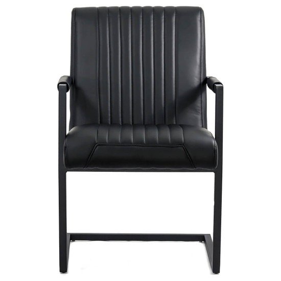 RESEALED - Comfortable chair for the conference metal frame OFF 834 black