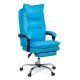 Scaun directorial cu perna dubla OFF 419 albastru recliner Scaun directorial cu perna dubla OFF 419 albastru recliner