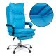 Scaun directorial cu perna dubla OFF 419 albastru recliner Scaun directorial cu perna dubla OFF 419 albastru recliner