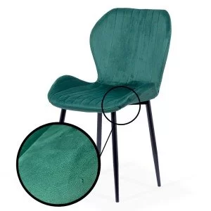 RESEALED - Velvet living room chair BUC 248U green