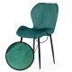 RESEALED - Velvet living room chair BUC 248U green