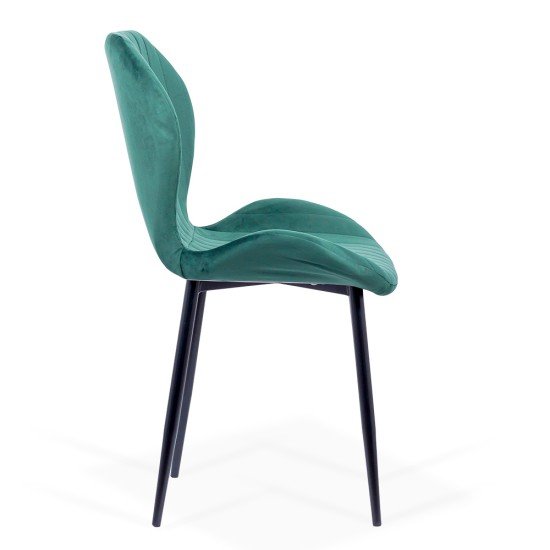 RESEALED - Velvet living room chair BUC 248U green