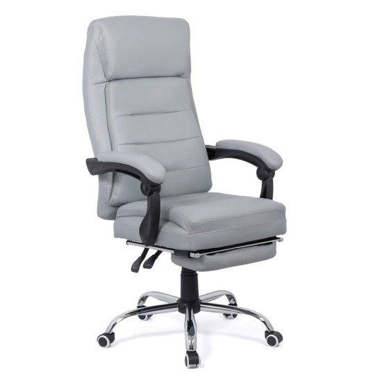 Scaun directorial cu suport de picioare OFF 425 gri recliner Scaun directorial cu suport de picioare OFF 425 gri recliner