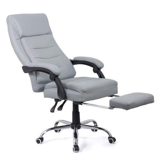 Scaun directorial cu suport de picioare OFF 425 gri recliner Scaun directorial cu suport de picioare OFF 425 gri recliner