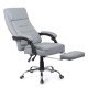 Scaun directorial cu suport de picioare OFF 425 gri recliner Scaun directorial cu suport de picioare OFF 425 gri recliner