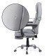 Scaun directorial cu suport de picioare OFF 425 gri recliner Scaun directorial cu suport de picioare OFF 425 gri recliner