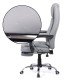 Scaun directorial cu suport de picioare OFF 425 gri recliner Scaun directorial cu suport de picioare OFF 425 gri recliner