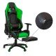 Scaun Gaming cu suport de picioare si rabatabil OFF 306 verde Scaun Gaming cu suport de picioare si rabatabil OFF 306 verde