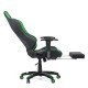 Scaun Gaming cu suport de picioare si rabatabil OFF 306 verde Scaun Gaming cu suport de picioare si rabatabil OFF 306 verde