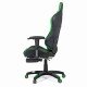 Scaun Gaming cu suport de picioare si rabatabil OFF 306 verde Scaun Gaming cu suport de picioare si rabatabil OFF 306 verde
