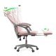 RESEALED - Mesh office chair with headrest and footrest OFF 430 pink