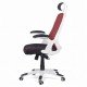 RESEALED - Adjustable and rotating desk chair made of eco leather OFF 904 dark red