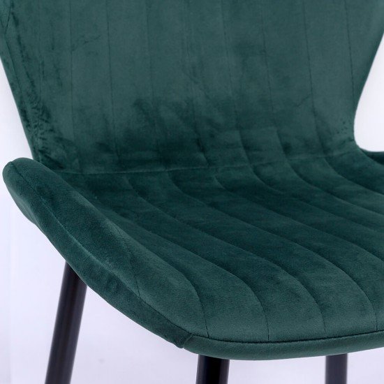 RESIGILAT - Scaun living din catifea BUC 248U verde