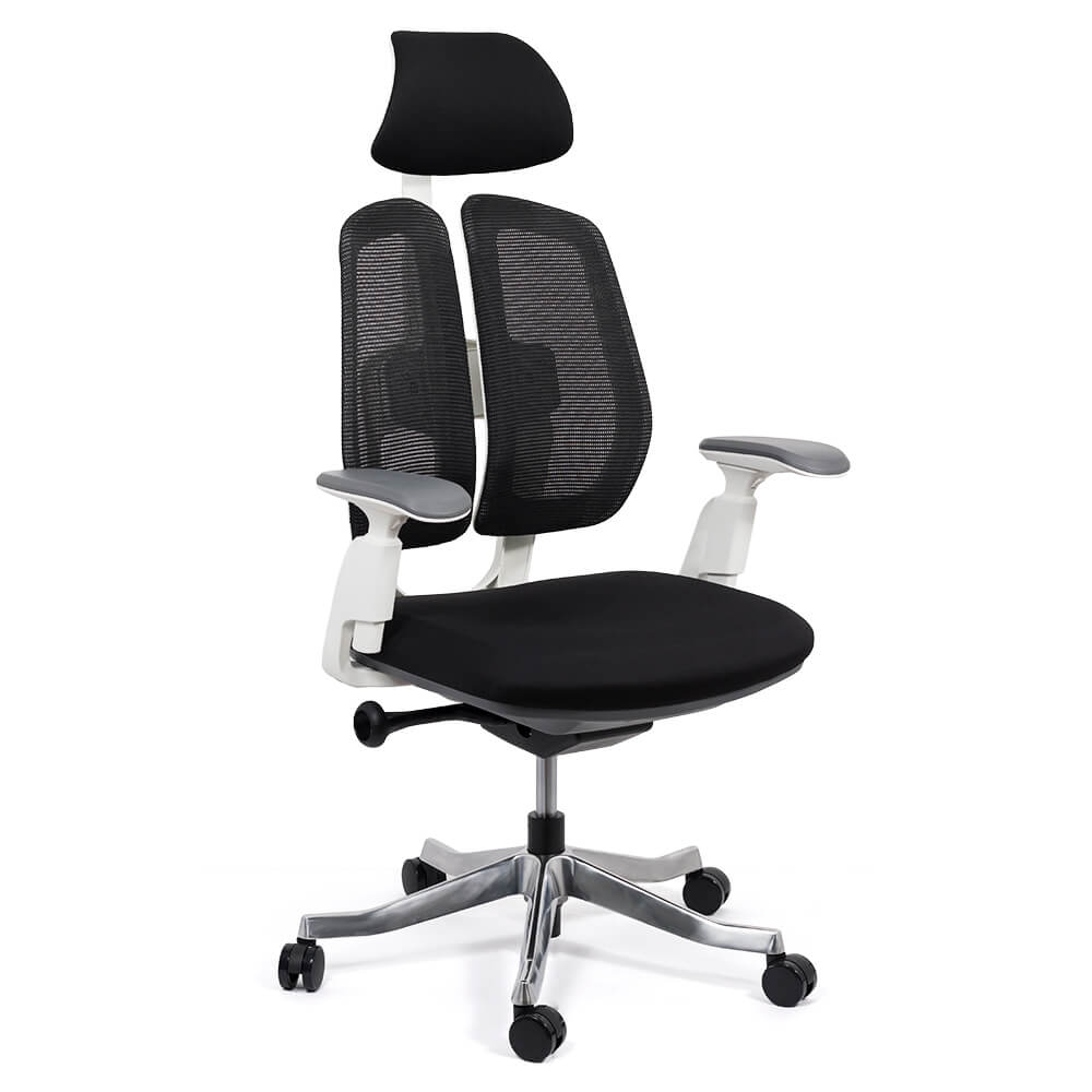 RESIGILAT - Scaun ergonomic de birou din piele ecologica OFF 808 negru