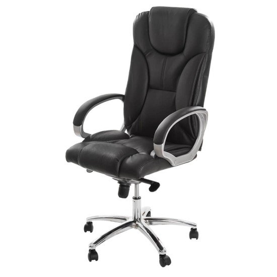 RESEALED - Executive chair in natural leather OFF 5860 black