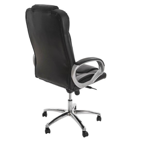 RESEALED - Executive chair in natural leather OFF 5860 black